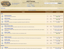 Tablet Screenshot of forum.uesp.net